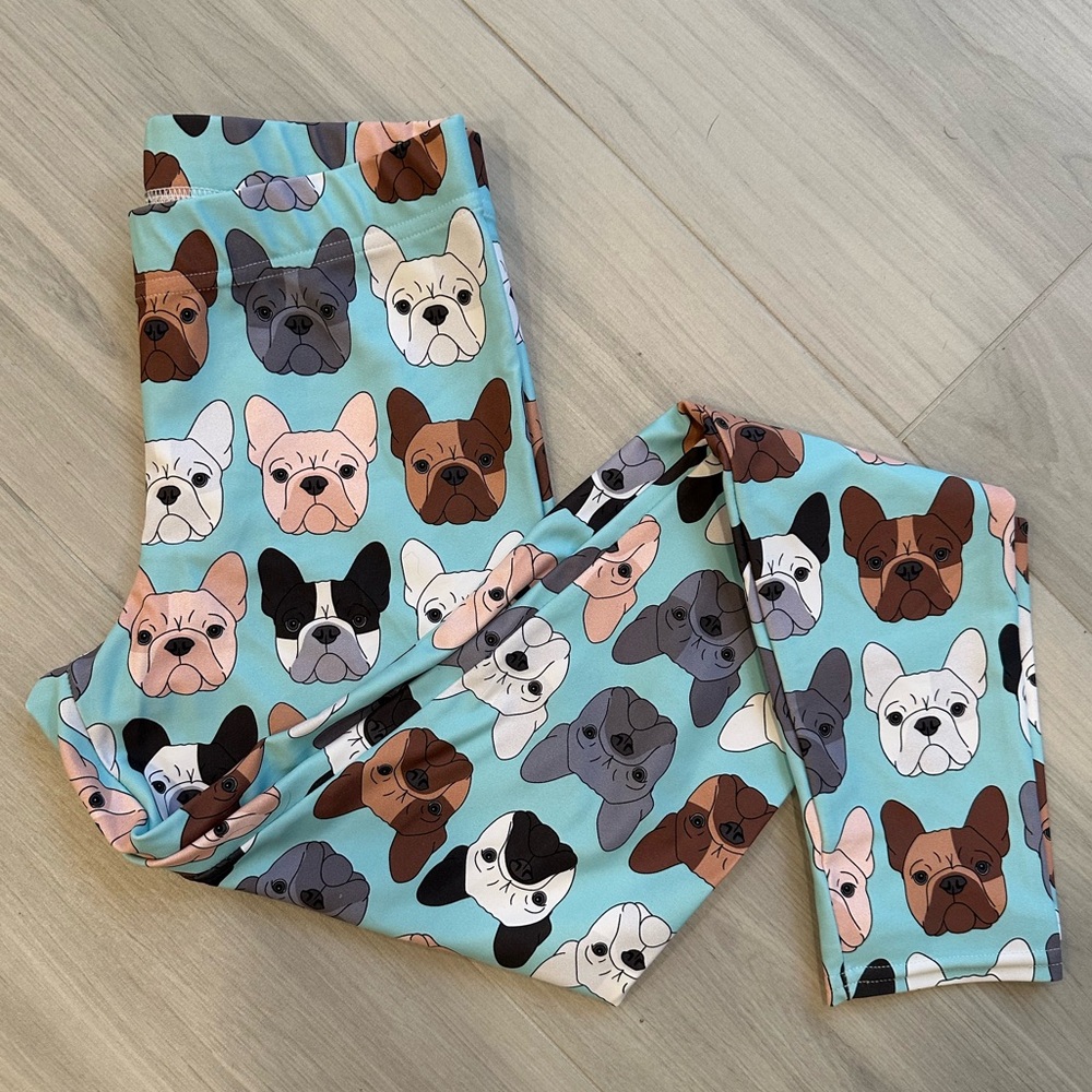 French Bulldog Leggings • Assorted Frenchies • Size Medium